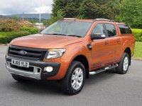 USED 2015 65 FORD RANGER 3.2 WILDTRAK 4X4 DCB TDCI 1d AUTO 197 BHP LOW MILES , SAT NAV , R, CAMERA