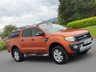 USED 2015 65 FORD RANGER 3.2 WILDTRAK 4X4 DCB TDCI 1d AUTO 197 BHP LOW MILES , SAT NAV , R, CAMERA
