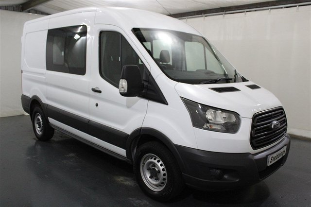 2018 18 FORD TRANSIT 2.0 350 L2 H2 CREW CAB PANEL VAN 129 BHP
