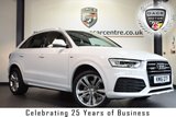 USED 2016 16 AUDI Q3 2.0 TDI QUATTRO S LINE PLUS 5DR 148 BHP full service history *NO ADMIN FEES* FINISHED IN STUNNING WHITE WITH HALF BLACK LEATHER INTERIOR + FULL SERVICE HISTORY + BLUETOOTH + DAB RADIO + CRUISE CONTROL + CLIMATE CONTROL + HEATED MIRRORS + USB/AUX PORT + PARKING SENSORS + 19" ALLOY WHEELS