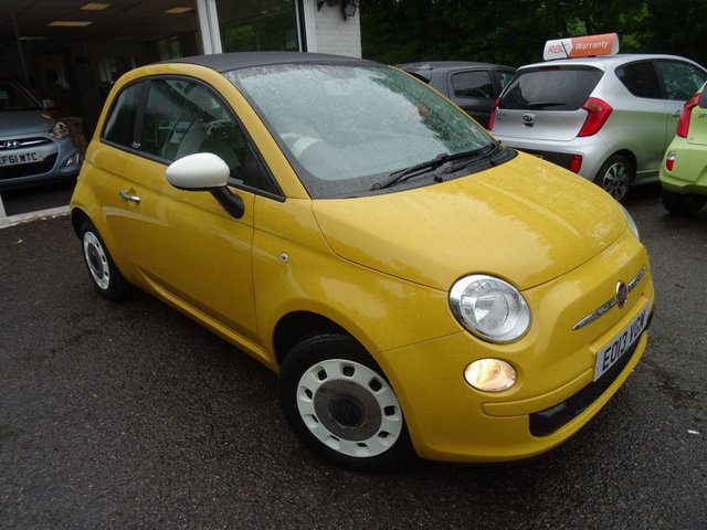 2013 13 Fiat 500 1.2 CONVERTIBLE COLOUR THERAPY 3d 69 BHP *OPTIONAL BLUE&ME/USB/AUX/AIR-CON*