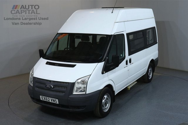 2012 62 FORD TRANSIT 2.2 350 L2H3 124 BHP RWD RICON WHEELCHAIR LIFT 5 SEAT MINIBUS