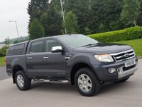USED 2015 15 FORD RANGER 2.2 LIMITED 4X4 DCB TDCI 1d AUTO 148 BHP SAT NAV + LEATHER  + TOW BAR ++
