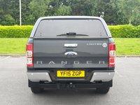 USED 2015 15 FORD RANGER 2.2 LIMITED 4X4 DCB TDCI 1d AUTO 148 BHP SAT NAV + LEATHER  + TOW BAR ++