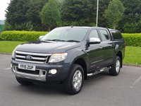 USED 2015 15 FORD RANGER 2.2 LIMITED 4X4 DCB TDCI 1d AUTO 148 BHP SAT NAV + LEATHER  + TOW BAR ++