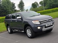 USED 2015 15 FORD RANGER 2.2 LIMITED 4X4 DCB TDCI 1d AUTO 148 BHP SAT NAV + LEATHER  + TOW BAR ++