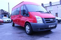 USED 2007 07 FORD TRANSIT 2.4 350 LWB SHR 15 STR 1d 100 BHP 15 SEAT + LONG MOT