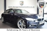 USED 2015 64 BMW 4 SERIES GRAN COUPE 2.0 420D M SPORT GRAN COUPE 4DR AUTO 181 BHP superb service history * NO ADMIN FEES * FINISHED IN STUNNING CARBON BLACK WITH FULL OYSTER LEATHER INTERIOR + SUPERB SERVICE HISTORY + PRO SATELLITE NAVIGATION + BLUETOOTH + XENON LIGHTS + REAR-VIEW CAMERA + HEATED SEATS + HARMAN/KARDON SURROUND SOUND + CRUISE CONTROL + DAB RADIO + RAIN SENSORS + LIGHT PACKAGE + PARKING SENSORS + 19 INCH ALLOY WHEELS