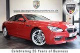 USED 2014 14 BMW 6 SERIES 3.0 640D M SPORT 2DR AUTO 309 BHP excellent service history * NO ADMIN FEES * FINISHED IN STUNNING RED WITH FULL LEATHER INTERIOR + EXCELLENT SERVICE HISTORY + SATELLITE NAVIGATION + BLUETOOTH + HEAD-UP DISPLAY + HARMAN/KARDON SURROUND SOUND + DAB RADIO + HEATED SEATS + LED FOG LIGHTS + PARKING SENSORS + 20" ALLOY WHEELS