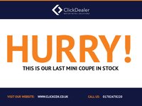 USED 2012 62 MINI COUPE 1.6 COOPER 2d 120 BHP Key Sell Point