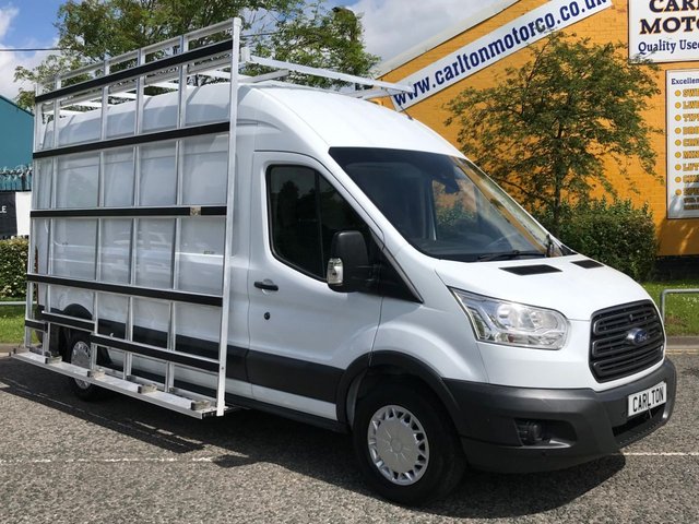 2015 15 Ford Transit Trend [ GLAZIERS FRAIL GLASS RACK ] 2.2TDCi 125 RWD Ex Lease Free UK Delivery,
