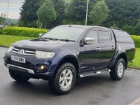USED 2014 14 MITSUBISHI L200 2.5 DI-D 4X4 BARBARIAN LB DCB 1d AUTO 175 BHP PRICE 11200 +VAT 2240 TOTAL = 13440