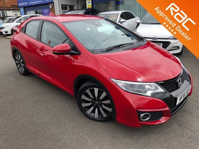 2016 16 Honda Civic 1.8 I-VTEC SE PLUS NAVI 5d AUTO 140 BHP