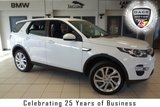 USED 2016 16 LAND ROVER DISCOVERY SPORT 2.0 TD4 HSE LUXURY 5d AUTO 180 BHP FINISHED IN STUNNING FUJI WHITE WITH FULL BLACK LEATHER SEATS + FULL LAND ROVER SERVICE HISTORY + SATELLITE NAVIGATION + PANORAMIC ROOF + XENON HEADLIGHTS + REVERSE CAMERA + HEATED/COOLED FRONT SEATS + 7 SEATER + HEATED REAR SEATS + BLUETOOTH + DAB RADIO + ELECTRIC TAILGATE + 20 INCH ALLOYS + HEATED STEERING WHEEL + LANE DEPARTURE WARNING SYSTEM + CRUISE CONTROL