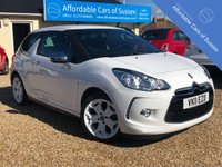 USED 2011 11 CITROEN DS3 1.6 BLACK AND WHITE EDITION PETROL Stunning Example In gleaming Bright White with White Alloys