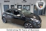 USED 2018 67 PEUGEOT 208 1.2 PURETECH ALLURE PREMIUM 5d 82 BHP FINISHED IN STUNNING BLACK WITH FULL CLOTH SEATS + FULL PEUGEOT SERVICE HISTORY + MIRROR LINK FOR SATELLITE NAVIGATION + ANDROID AUTO + APPLE CARPLAY + BLUETOOTH + DAB RADIO + CRUISE CONTROL + AIR CONDITIONING + PANORAMIC ROOF + REVERSE CAMERA + REAR PARKING SENSORS + DIAMOND CUT ALLOY WHEELS