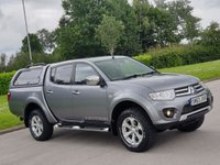 USED 2013 63 MITSUBISHI L200 2.5 DI-D 4X4 WARRIOR LB DCB 1d 175 BHP ** NO VAT ** FULL LEATHER + CANOPY