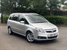USED 2007 07 VAUXHALL ZAFIRA 1.8L DESIGN 16V 5d 139 BHP EXCEPTIONALLY WELL MAINTAINED