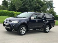 USED 2010 10 MITSUBISHI L200 2.5 DI-D 4X4 BARBARIAN LB DCB 1d 175 BHP ** NO VAT ** NO VAT ** CANOPY+2KEYS