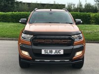 USED 2018 18 FORD RANGER 3.2 WILDTRAK 4X4 DCB TDCI 1d AUTO 197 BHP STILL UNDER DEALER WARRANTY !!