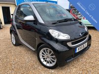USED 2011 11 SMART FORTWO CABRIO 1.0 PASSION MHD 2d AUTO 71 BHP Heated Black Leather Seats + Colour Sat Nav