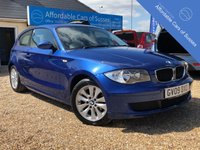 USED 2009 09 BMW 1 SERIES 2.0 116D ES 3d 114 BHP Presented in Metallic Le Mans Blue
