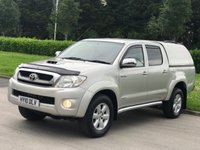 USED 2010 10 TOYOTA HI-LUX 3.0 INVINCIBLE 4X4 D-4D DCB 1d AUTO 169 BHP FULL LEATHER + SAT NAV ** NO VAT **