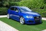 USED 2015 15 AUDI A3 2.5 RS3 SPORTBACK QUATTRO 5d AUTO 362 BHP One Previous Owner Full Documented Audi History Sepang Blue Pearl Effect/Black Fine Nappa Leather RS Embossed Heated Seats Dynamic Pack+Sports Exhaust MMI Sat Nav+Bluetooth+Audi Music Interface F&R Parking Control,19 Inch Bright Silver Alloy Wheels 4 New Pirellis Flat Bottomed Leather/Alcantara Multi Function Steering Wheel + Steering Wheel Mounted Paddles, Auto Lights with Daytime Running Lights and Power Wash, Digital Dual Zone Climate Control, Heated Electric Powerfold Mirrors, Privacy Glass