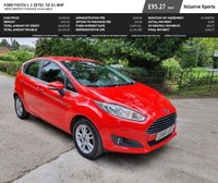 USED 2014 64 FORD FIESTA 1.2 ZETEC 5d 81 BHP ZERO DEPOSIT FINANCE AVAILABLE
