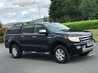 USED 2015 15 FORD RANGER 2.2 LIMITED 4X4 DCB TDCI 1d AUTO 148 BHP CANOPY + SAT NAV + CAMERA ** NO VAT