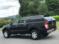 USED 2015 15 FORD RANGER 2.2 LIMITED 4X4 DCB TDCI 1d AUTO 148 BHP CANOPY + SAT NAV + CAMERA ** NO VAT