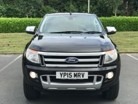 USED 2015 15 FORD RANGER 2.2 LIMITED 4X4 DCB TDCI 1d AUTO 148 BHP CANOPY + SAT NAV + CAMERA ** NO VAT