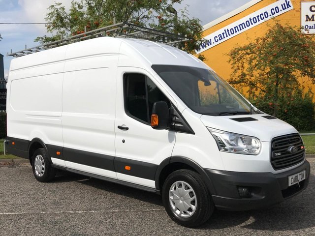 2016 16 Ford Transit 350EF TDCi 155 L4 H3 TREND [ ROOF RACK + LADDER ] JUMBO VAN RWD 