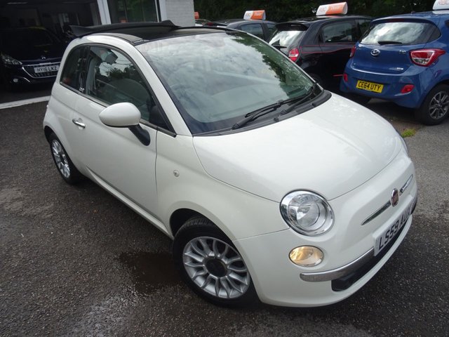 2009 59 Fiat 500 1.2 CONVERTIBLE LOUNGE DUALOGIC 3d AUTOMATIC 69 BHP