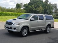 USED 2013 13 TOYOTA HI-LUX 3.0 INVINCIBLE 4X4 D-4D DCB 1d 169 BHP CANOPY+SAT NAV+LEATHER ** NO VAT**