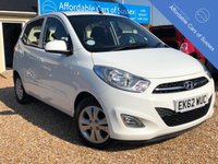 USED 2012 62 HYUNDAI I10 1.2 ACTIVE 5d 85 BHP Low Mileage FSH 5 door Economical Small Hatchback