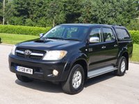 USED 2008 08 TOYOTA HI-LUX 3.0 4X4 D-4D D/C 1d 169 BHP ** NO VAT ** NO VAT **CANOPY+TOWBAR