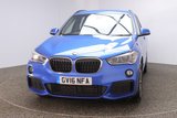 USED 2016 16 BMW X1 2.0 XDRIVE18D M SPORT 5DR AUTO SAT NAV HEATED LEATHER 1 OWNER 148 BHP FULL SERVICE HISTORY + HEATED LEATHER SEATS + SATELLITE NAVIGATION + PARKING SENSOR + BLUETOOTH + CRUISE CONTROL + CLIMATE CONTROL + MULTI FUNCTION WHEEL + DAB RADIO + XENON HEADLIGHTS + ELECTRIC WINDOWS + RADIO/CD/AUX/USB + ELECTRIC MIRRORS + 18 INCH ALLOY WHEELS
