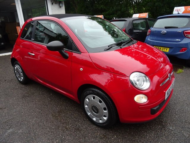 2012 12 Fiat 500 1.2 CONVERTIBLE POP 3d 69 BHP *AIR-CONDITIONING*