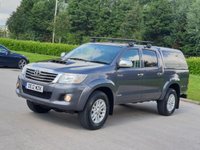 USED 2012 12 TOYOTA HI-LUX 3.0 INVINCIBLE 4X4 D-4D DCB 1d AUTO 169 BHP ** NO VAT * CANOPY+PARKING SENSORS