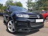 USED 2014 64 VOLKSWAGEN TOUAREG 3.0 V6 R-LINE TDI BLUEMOTION TECHNOLOGY 5d AUTO 242 BHP HEATED+LEATHER+CLEAN+HPICLEAR+2KEYS+20ALLOYS+SATNAV+MEDIA+