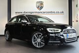 USED 2016 66 AUDI S3 2.0 S3 QUATTRO 3DR 306 BHP full service history * NO ADMIN FEES * FINISHED IN STUNNING MITHOS BLACK WITH HALF LEATHER INTERIOR + FULL SERVICE HISTORY + SATELLITE NAVIGATION + BLUETOOTH + XENON LIGHTS + HEATED SEATS + DAB RADIO + CRUISE CONTROL + CLIMATE CONTROL + USB/AUX PORT + HEATED MIRRORS + 18" ALLOY WHEELS