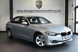 USED 2013 62 BMW 3 SERIES 2.0 320D EFFICIENTDYNAMICS 4DR 161 BHP * NO ADMIN FEES * FINISHED IN STUNNING GLACIER METALLIC SILVER WITH FULL LEATHER INTERIOR + SATELLITE NAVIGATION + BLUETOOTH + HEATED SEATS + DAB RADIO + CRUISE CONTROL + LIGHT PACKAGE + AUTO AIR CON + RAIN SENSORS + PARKING SENSORS + 16" ALLOY WHEELS