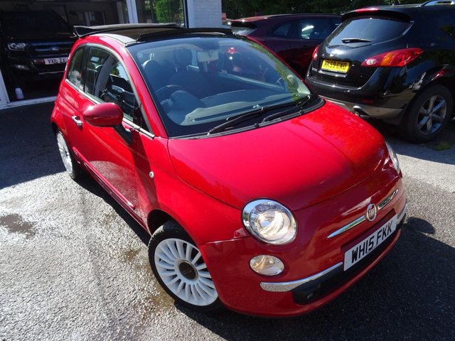 2015 15 Fiat 500 1.2 CONVERTIBLE LOUNGE 3d 69 BHP *FLOWER EDITION*