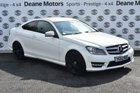 USED 2012 62 MERCEDES-BENZ C CLASS 1.6 C180 BLUEEFFICIENCY AMG SPORT PLUS 2d AUTO 154 BHP AMG ALLOYS BLACK/HEATED SEATS/DAB
