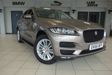USED 2016 66 JAGUAR F-PACE 2.0 PRESTIGE AWD 5d AUTO 178 BHP FINISHED IN STUNNING BRONZE WITH FULL LEATHER SEATS + FULL JAGUAR SERVICE HISTORY + SATELLITE NAVIGATION + PANORAMIC SUN ROOF + REVRSE CAMERA + HEATED FRONT AND REAR SEATS + ELECTRIC TOWBAR + PARKING SENSORS + CRUISE CONTROL + MULTIFUNCTIONAL STEERING WHEEL + VOICE ACTIVATED CONTROLS + WI-FI HOTSPOT + DAB DIGITAL RADIO + BLUETOOTH + AIR CONDITIONING + 19" ALLOY WHEELS