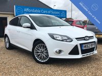 USED 2013 62 FORD FOCUS 1.0 ZETEC 5d 125 BHP Low Mileage 1.0 125BHP Engine in Bright Frozen White