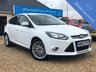 USED 2013 62 FORD FOCUS 1.0 ZETEC 5d 125 BHP Low Mileage 1.0 125BHP Engine in Bright Frozen White