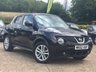 USED 2012 62 NISSAN JUKE 1.6 TEKNA 5d 117 BHP REVERSE CAMERA, BLUETOOTH, MEDIA, MULTI-FUNCTION STEERING WHEEL, CRUISE CONTROL, CLIMATE CONTROL, HEATED SEATS, FULL LEATHER, AUTOMATIC LIGHTS, KEYLESS ENTRY, FOLDING MIRRORS, ISOFIX, REAR FOLDING SEATS, 1 FORMER KEEPER, SPARE KEY