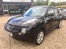 USED 2012 62 NISSAN JUKE 1.6 TEKNA 5d 117 BHP REVERSE CAMERA, BLUETOOTH, MEDIA, MULTI-FUNCTION STEERING WHEEL, CRUISE CONTROL, CLIMATE CONTROL, HEATED SEATS, FULL LEATHER, AUTOMATIC LIGHTS, KEYLESS ENTRY, FOLDING MIRRORS, ISOFIX, REAR FOLDING SEATS, 1 FORMER KEEPER, SPARE KEY